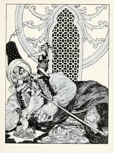 Forty-four Turkish fairy tales Pl 16 av Willy Pogany