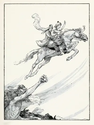 Forty-four Turkish fairy tales Pl 19 av Willy Pogany