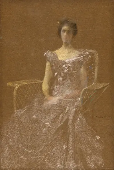 Dáma v ratanovém křesle, Thomas Wilmer Dewing