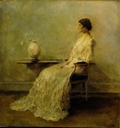 Lady in White (No. 2), 1910 – nr 1 av Thomas Wilmer Dewing