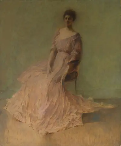 Lila klänning, Thomas Wilmer Dewing