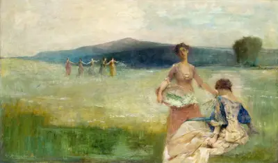 Spring av Thomas Wilmer Dewing