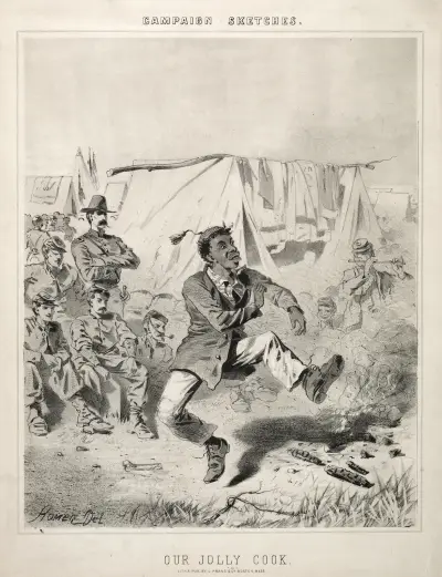Campaign Sketches; Our Jolly Cook av Winslow Homer