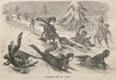 Draußen beim Gleiten von Winslow Homer