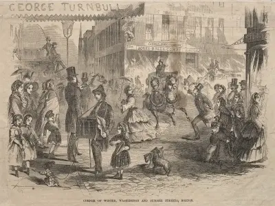 Roh Winter, Washington a Summer Streets, Boston, Winslow Homer