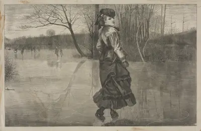 Cutting a Figure, Winslow Homer