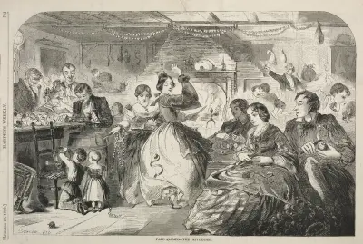 Höstlekar – Äppelfesten av Winslow Homer