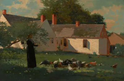 Gårdsplan, Winslow Homer