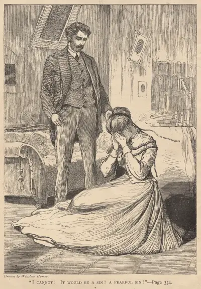 „Nemohu! Byl by to hřích! Hrozný hřích!“, Winslow Homer