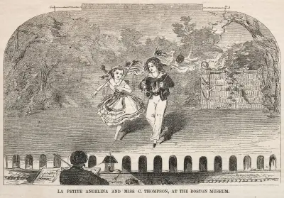 La Petite Angelina und Miss C. Thompson im Boston Museum von Winslow Homer