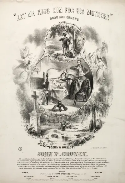 Let me Kiss him for his Mothers – Sheet Music Cover av Winslow Homer