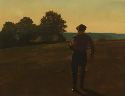 Mann mit Sense von Winslow Homer