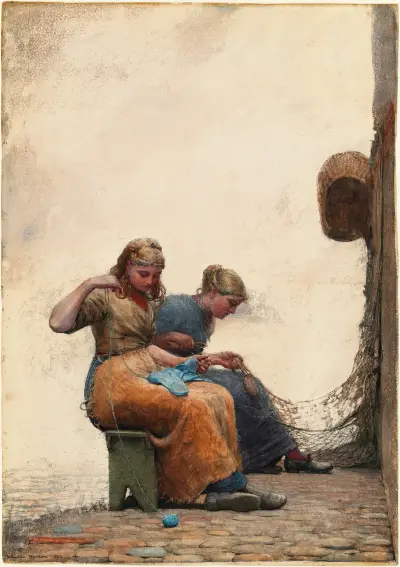 Látání sítí, Winslow Homer