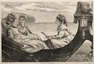 On the Beach at Long Branch av Winslow Homer