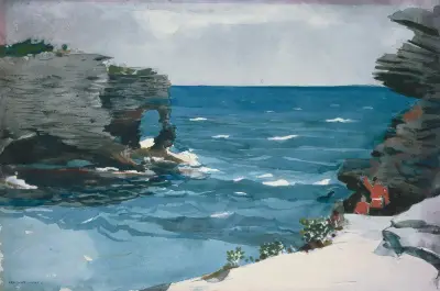 Rocky Shore, Bermuda av Winslow Homer
