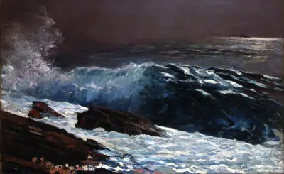 Sluneční světlo na pobřeží, Winslow Homer