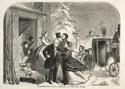 Thanksgiving Day – Ankunft im alten Elternhaus von Winslow Homer