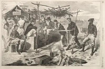 Thanksgiving in Camp av Winslow Homer