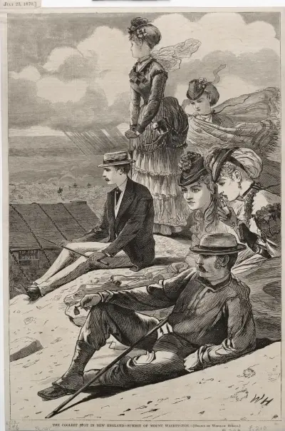 Der kühlste Ort in New England – Gipfel des Mount Washington von Winslow Homer