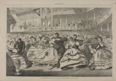Velký ruský ples v Academy of Music, 5. listopadu 1863, Winslow Homer