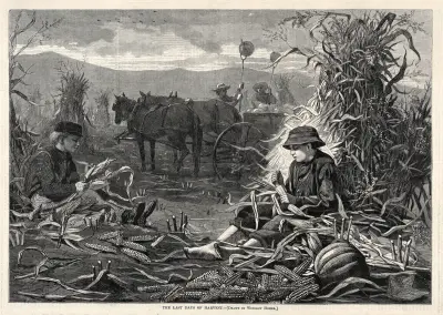 Die letzten Tage der Ernte von Winslow Homer