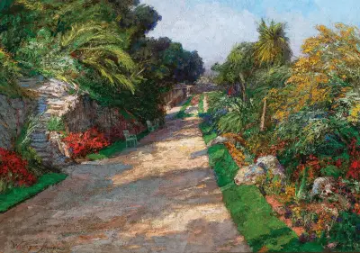 A Gardenpath of the Riviera Palace Hotels bei Monte Carlo av Olga Wisinger-Florian
