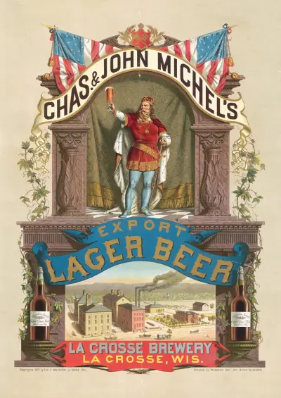 Chas. & John Michel’s export lager beer, La Crosse brewery, La Crosse, Wis., 1879 – Nr. 2, Wittemann Bros.