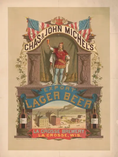 Chas. & John Michel’s export lager beer, La Crosse brewery, La Crosse, Wis., 1879 – Nr. 1, Wittemann Bros.