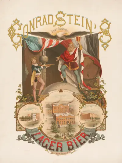 Conrad Stein’s lager bier, 1877 – Nr. 2, Wittemann Bros.