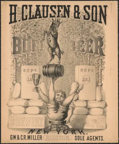 H. Clausen & Son. Bock Beer, Wittemann Bros.