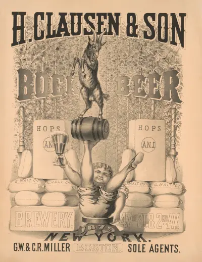 H. Clausen & Son brewery, 47th St. & 2nd Av. New York – bock beer, Wittemann Bros.