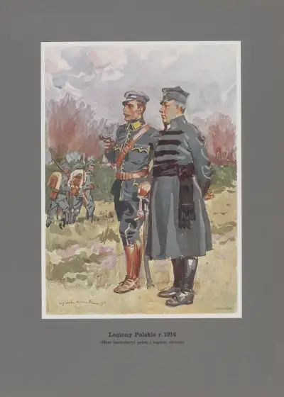 Oficer żandarmeryi polnèj i kapelan obozowy av Wojciech Kossak