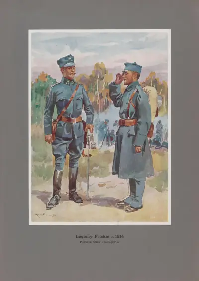 Piechota; Oficer i szeregowiec av Wojciech Kossak