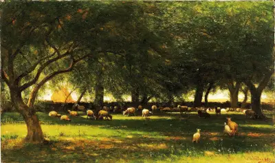 Noon In The Orchard, Worthington Whittredge