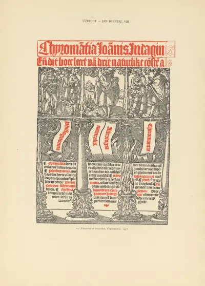 L’art typographique dans les Pays-Bas pendant les années 1500 à 1540 Pl.124 av Wouter Nijhoff