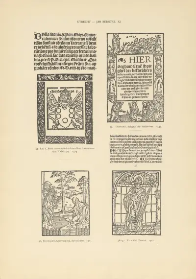 L’art typographique dans les Pays-Bas pendant les années 1500 à 1540 Pl.127 av Wouter Nijhoff