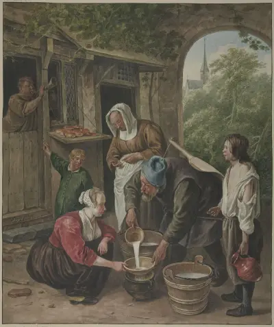 The milk seller av Wybrand Hendriks