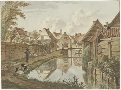 (Kromme) Voldersgracht, met op de achtergrond de Raaks av Wybrand Hendriks