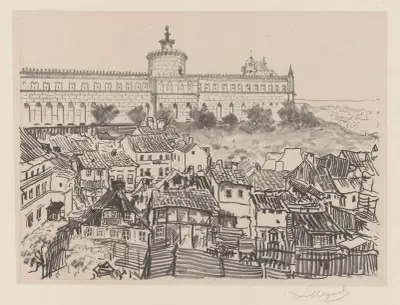 Schloss und das jüdische Viertel von Leon Wyczółkowski