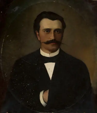 Portrait of August Morawski av Leon Wyczółkowski