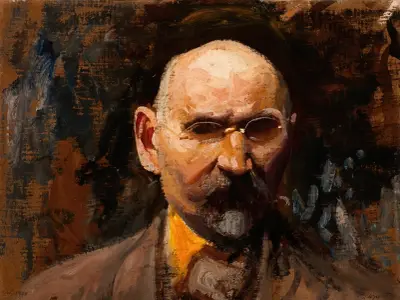 Self-Portrait, 1908 av Leon Wyczółkowski