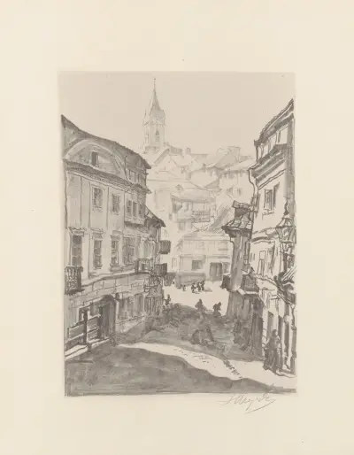 Das jüdische Viertel von Leon Wyczółkowski