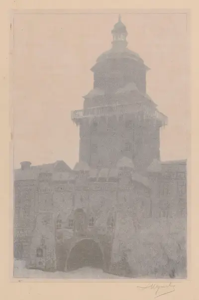 Das Krakauer Tor in Lublin von Leon Wyczółkowski