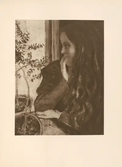 Flicka med myrten av Stanisław Wyspiański