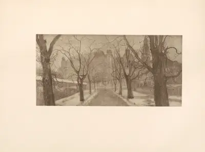 Planty z widokiem na Wawel, Stanisław Wyspiański