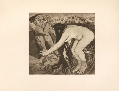 Tetyda wynurza się z fal ku synowi (Iliada), Stanisław Wyspiański