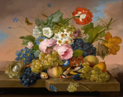 Blumenstillleben av Franz Xaver Petter