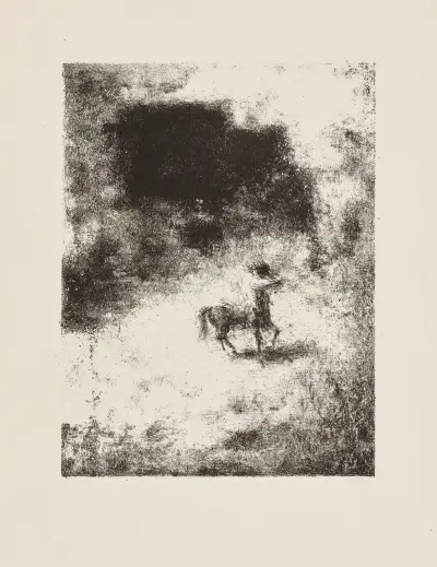 Petit centaure dans une clairière en plein soleil av Ker-Xavier Roussel
