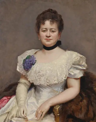 Portrait of Teresa de Blumenstiel av Raimundo de Madrazo y Garreta