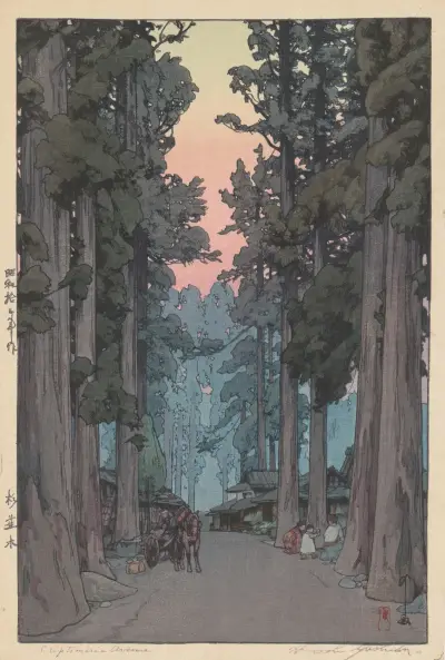 Crytomeria Avenue (Sugi Namiki) av Yoshida Hiroshi